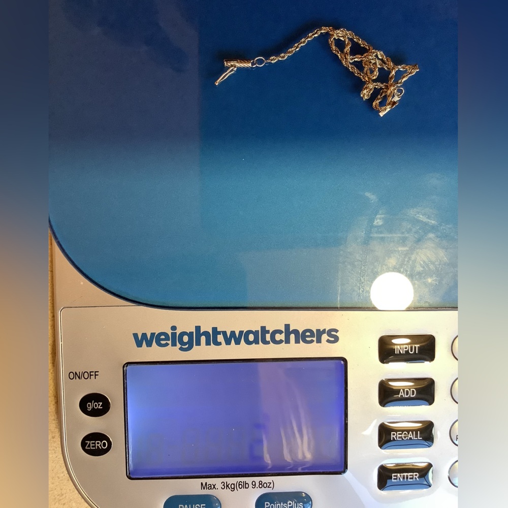 7” 14K Gold Rope Bracelet